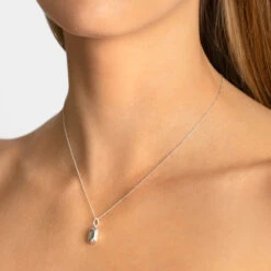 Engravable Rectangle Locket Necklace In Silver -Fashion Accessories Store engravable rectangle locket in silver medley jewellery necklace 38207229853926