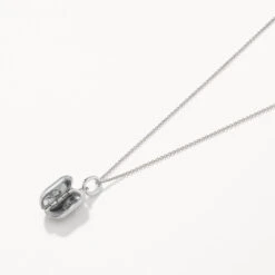 Engravable Rectangle Locket Necklace In Silver -Fashion Accessories Store engravable rectangle locket in silver medley jewellery necklace 39064466194662