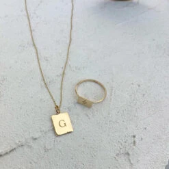 Engravable Rectangle Necklace In 10k Gold -Fashion Accessories Store engravable rectangle necklace in 10k gold medley jewellery necklace 38241691304166