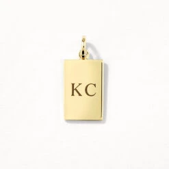Rectangle Pendant In Gold -Fashion Accessories Store engravable rectangle pendant in gold medley jewellery pendant 39932663529702