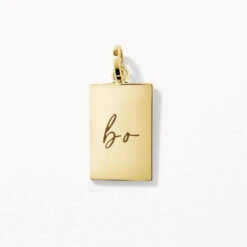 Rectangle Pendant In Gold