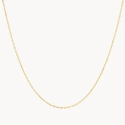 Fine Anchor Chain Necklace In Gold