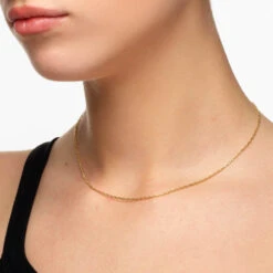 Fine Anchor Chain Necklace In Gold -Fashion Accessories Store fine anchor chain necklace in gold medley jewellery necklace 39724378652902