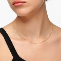 Fine Anchor Chain Necklace In Gold -Fashion Accessories Store fine anchor chain necklace in gold medley jewellery necklace 39724378685670