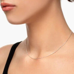 Fine Anchor Chain Necklace In Silver -Fashion Accessories Store fine anchor chain necklace in silver medley jewellery necklace 39729464934630