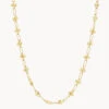 Fine Bauble Paperclip Chain Necklace In Gold