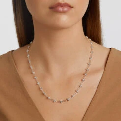 Fine Bauble Paperclip Chain Necklace In Silver -Fashion Accessories Store fine bauble paperclip chain necklace in silver medley jewellery necklace 38693018468582