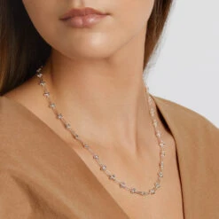 Fine Bauble Paperclip Chain Necklace In Silver -Fashion Accessories Store fine bauble paperclip chain necklace in silver medley jewellery necklace 38693018566886