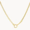 Fine Belcher Chain Necklace In Gold