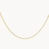 Fine Curb Chain Necklace In Gold