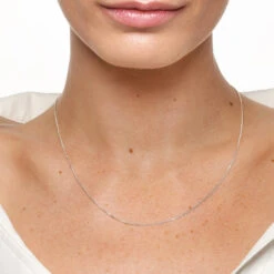 Fashion Accessories Store -Fashion Accessories Store fine curb chain necklace in silver medley jewellery necklace 41227407032550