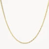 Fine Flat Anchor Chain Necklace In Gold