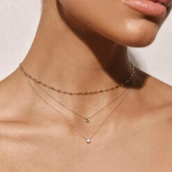 Fashion Accessories Store -Fashion Accessories Store fine mirror chain in gold medley jewellery necklace 39414740648166