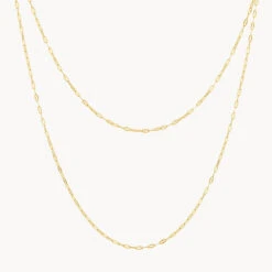 Fine Mirror Chain In Gold -Fashion Accessories Store fine mirror chain in gold medley jewellery necklace 39421030531302