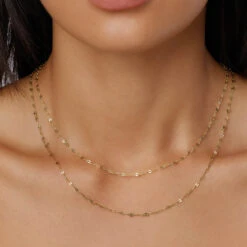 Fine Mirror Chain In Gold -Fashion Accessories Store fine mirror chain in gold medley jewellery necklace 39441647698150