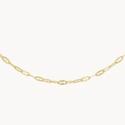 Fine Mirror Chain In Gold