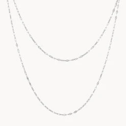 Fine Mirror Chain In Silver -Fashion Accessories Store fine mirror chain in silver medley jewellery necklace 39416962056422