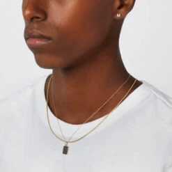 Fine Rope Chain Necklace In Gold -Fashion Accessories Store fine rope chain necklace in gold medley jewellery necklace 39144377909478