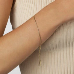 Fine Snake Chain Bracelet In Gold -Fashion Accessories Store fine snake chain bracelet in gold medley jewellery bangle bracelet 39080034369766