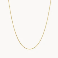 Fine Snake Chain Necklace In Gold -Fashion Accessories Store fine snake chain necklace in gold medley jewellery necklace 39071893946598