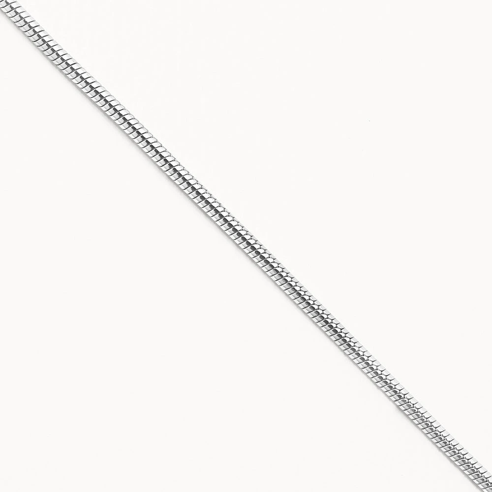 Fine Snake Chain Necklace In Silver 8 Fine Snake Chain Necklace In Silver - Image 8