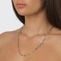 Fine Snake Chain Necklace In Silver 19 Fine Snake Chain Necklace In Silver -Fashion Accessories Store fine snake chain necklace in silver medley jewellery necklace 39080032796902