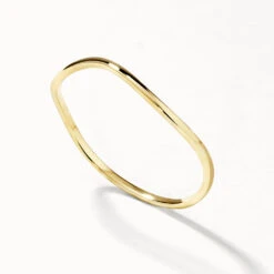 Fine Wave Stacker Ring In 10k Gold 7 Fine Wave Stacker Ring In 10k Gold -Fashion Accessories Store fine wave stacker ring in 10k gold medley jewellery ring 39932657696998