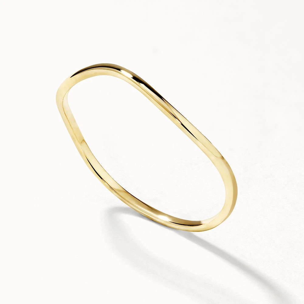 Fine Wave Stacker Ring In 10k Gold 3 Fine Wave Stacker Ring In 10k Gold - Image 3