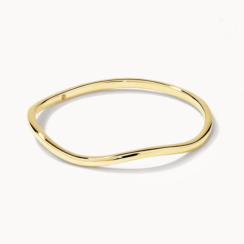 Fine Wave Stacker Ring In 10k Gold 4 Fine Wave Stacker Ring In 10k Gold - Image 4