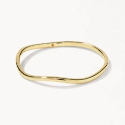 Fine Wave Stacker Ring In 10k Gold