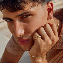 Fob Curb Chain Bracelet In Gold -Fashion Accessories Store fob curb chain bracelet in gold medley jewellery bracelet bangle 39721027862758