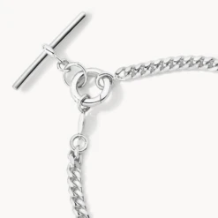 Fob Curb Chain Bracelet In Silver 6 Fob Curb Chain Bracelet In Silver -Fashion Accessories Store fob curb chain bracelet in silver medley jewellery bracelet bangle 39723039359206