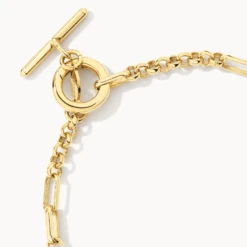 Fob Fundamental Chain Bracelet In Gold -Fashion Accessories Store fob fundamental chain bracelet in gold medley jewellery bangle bracelet 39714146549990