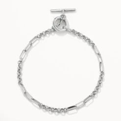 Fob Fundamental Chain Bracelet In Silver