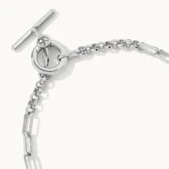 Fob Fundamental Chain Bracelet In Silver -Fashion Accessories Store fob fundamental chain bracelet in silver medley jewellery bangle bracelet 39714146287846