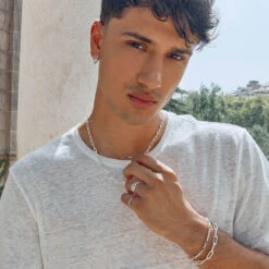 Fob Fundamental Chain Bracelet In Silver -Fashion Accessories Store fob fundamental chain bracelet in silver medley jewellery bangle bracelet 39714256584934