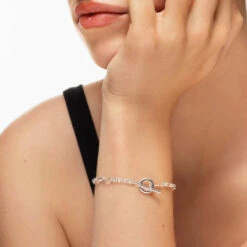 Fob Fundamental Chain Bracelet In Silver -Fashion Accessories Store fob fundamental chain bracelet in silver medley jewellery bangle bracelet 39729461887206