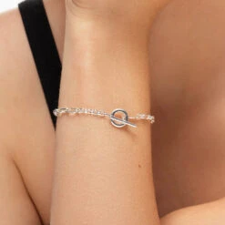 Fob Fundamental Chain Bracelet In Silver -Fashion Accessories Store fob fundamental chain bracelet in silver medley jewellery bangle bracelet 39729461919974