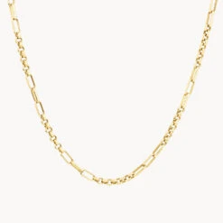 Fob Fundamental Chain Necklace In Gold -Fashion Accessories Store fundamental chain in gold medley jewellery necklace 37534453498086