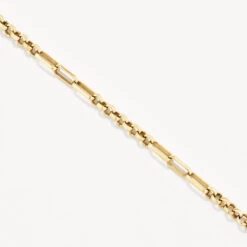 Fob Fundamental Chain Necklace In Gold -Fashion Accessories Store fundamental chain in gold medley jewellery necklace 37534453530854