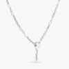 Fob Fundamental Chain Necklace In Silver
