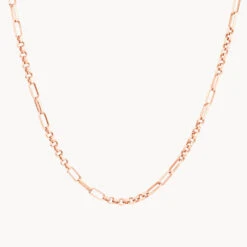 Fob Fundamental Chain Necklace In Rose Gold -Fashion Accessories Store fundamental chain necklace in rose gold medley jewellery necklace 39709689807078