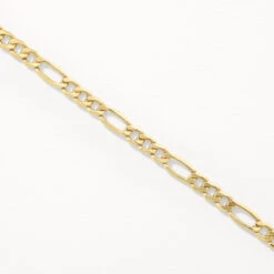 Go Figaro Chain In 10k Gold -Fashion Accessories Store go figaro chain in 10k gold medley jewellery necklace 39425727037670