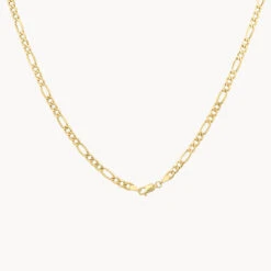 Go Figaro Chain In 10k Gold -Fashion Accessories Store go figaro chain in 10k gold medley jewellery necklace 39425727103206