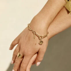 Mini Full Moon Pendant In Gold -Fashion Accessories Store gold engravable mini moon circle pendant medley jewellery pendant 29575734624415