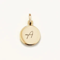 Mini Full Moon Pendant In Gold