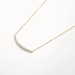 Graduated Diamond Bar Necklace In 10k Gold -Fashion Accessories Store graduated diamond bar necklace in 10k gold medley jewellery necklace 39708448817382