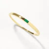 Green Agate Bangle In Gold