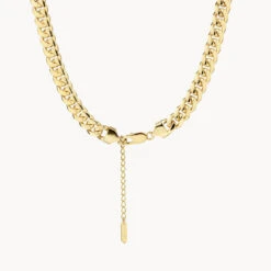Heavy Flat Curb Chain In Gold 15 Heavy Flat Curb Chain In Gold -Fashion Accessories Store heavy flat curb chain in gold medley jewellery necklace 39932652749030