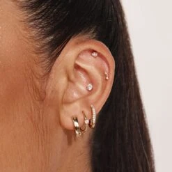 Laboratory-Grown Diamond 0.10ct Helix Single Stud Earring In 10k Gold 8 Laboratory-Grown Diamond 0.10ct Helix Single Stud Earring In 10k Gold -Fashion Accessories Store lab grown diamond 0 10ct helix single stud earring in 10k gold medley jewellery earrings 41881500745958